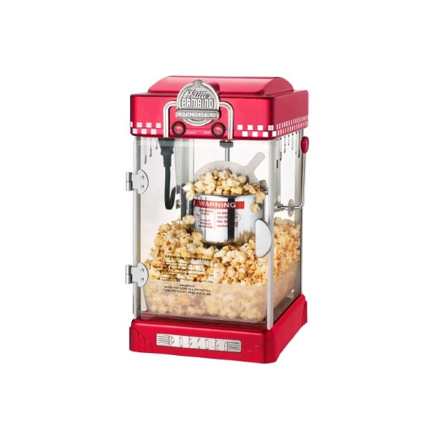 Great Northern Popcorn 6073 Great Northern Red Little Bambino Table Top Retro Machine Popcorn Popper, 2.5oz 706698LML - main
